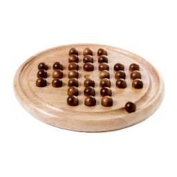 Hot Games Solitair hout rond 22 cm. houten kogels Gezelschapsspellen